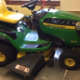 John Deere lawn mower & grass catcher